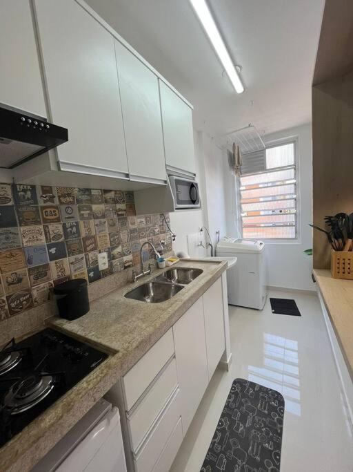 Vista Mar, Moderno Para Relaxar. Apto Completo ! São Vicente Екстериор снимка